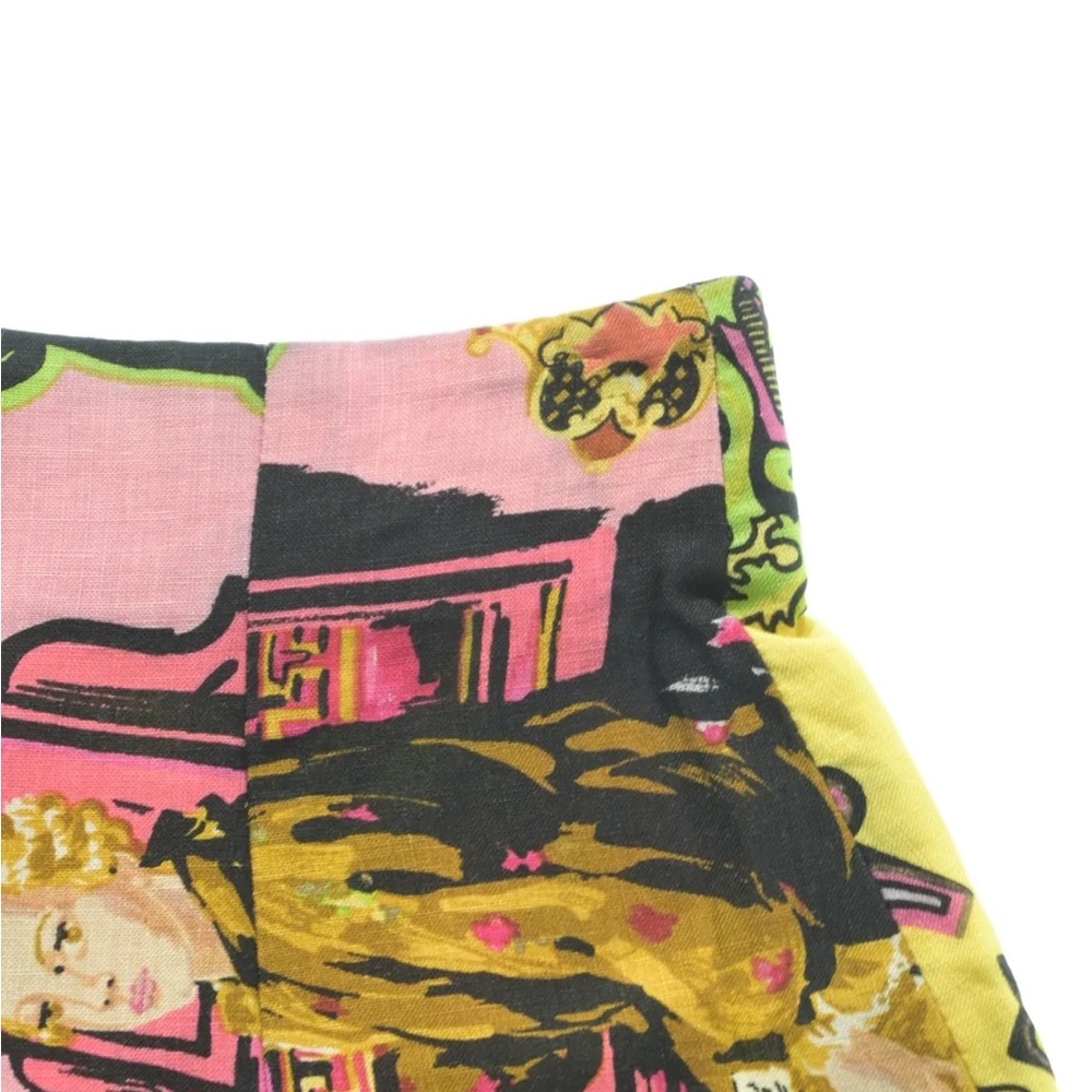Gianni Versace Couture vintage 90s midi skirt featuring a Mozart Inspired Rare!! - Picture 3 of 3